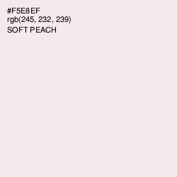 #F5E8EF - Soft Peach Color Image